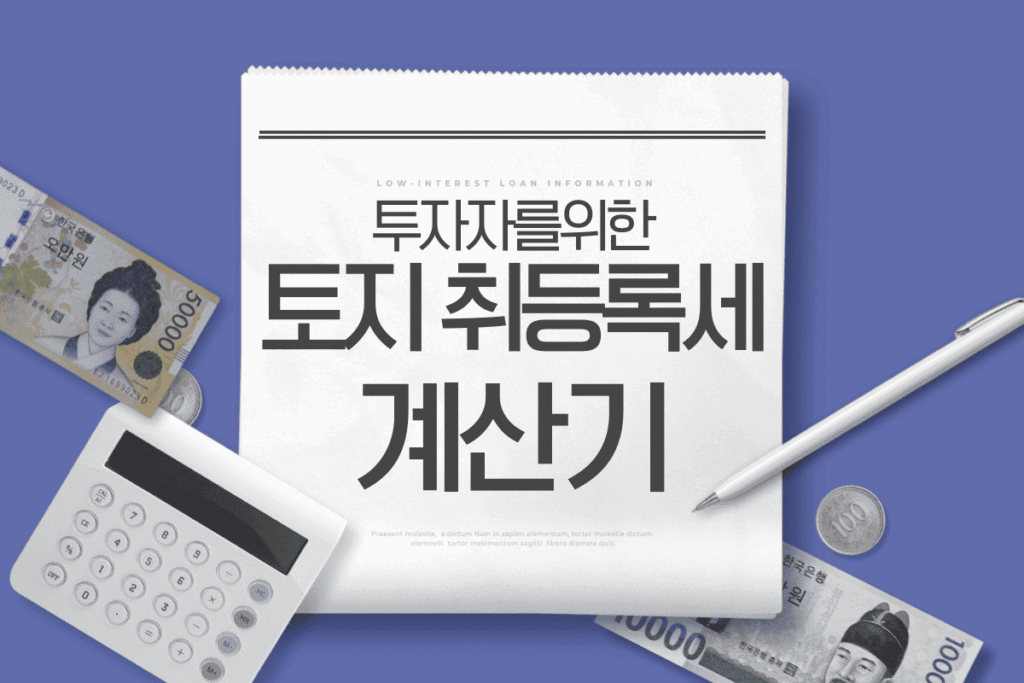 토지 증여세 계산기