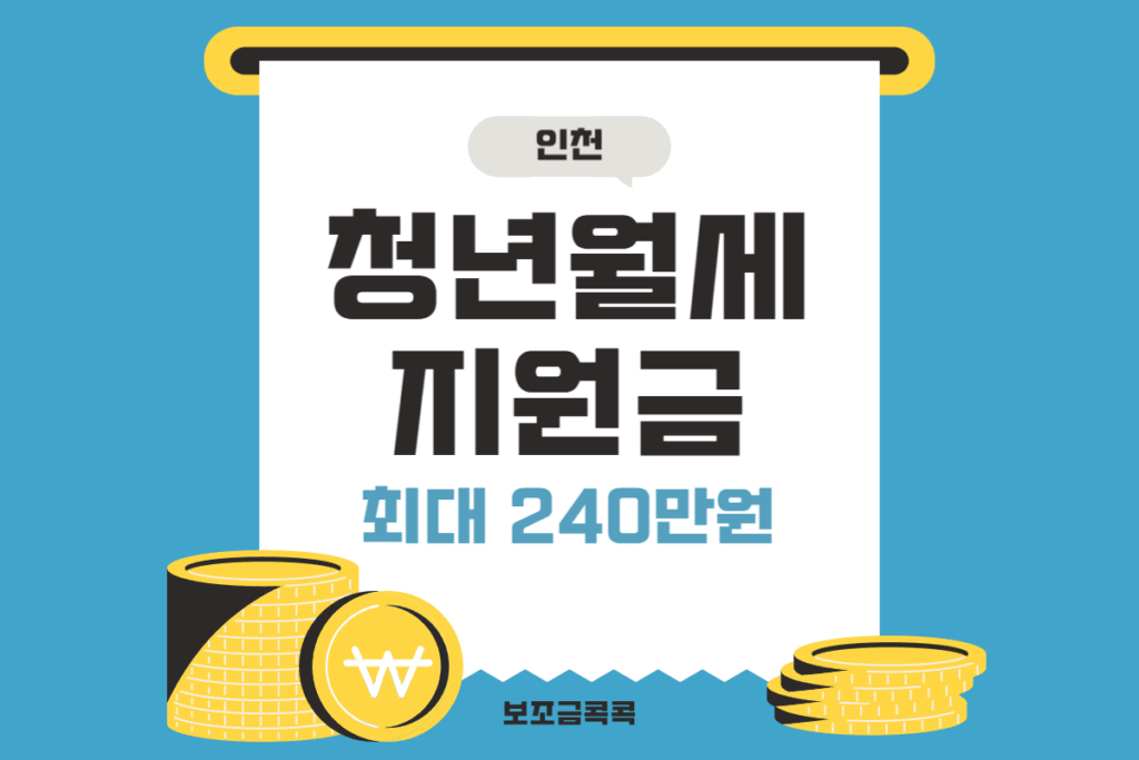 인천 청년월세 지원금